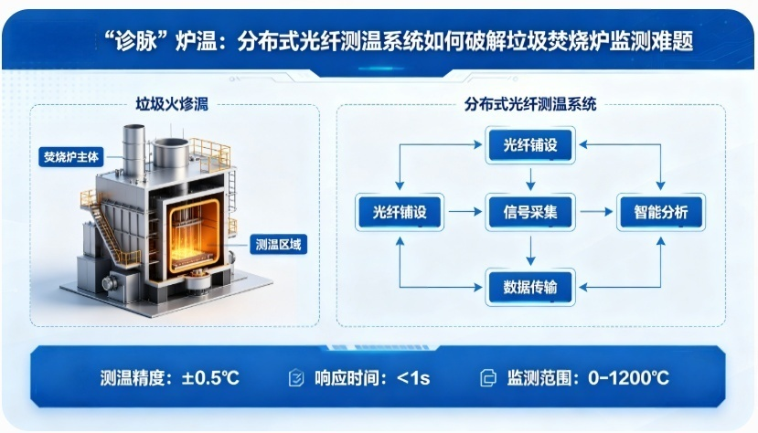 分布式光纤测温系统如何破解垃圾焚烧炉监测难题