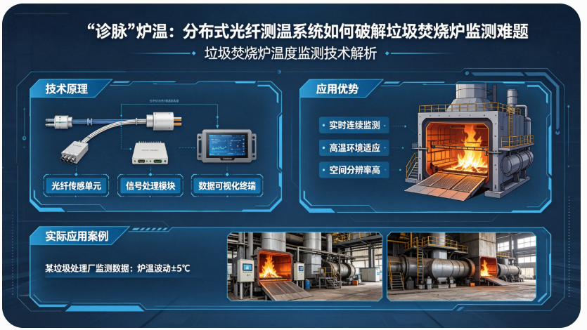 分布式光纤测温系统如何破解垃圾焚烧炉监测难题